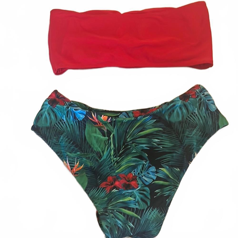 Tropical Print High-Waisted Bikini Set NWOT‎ - Picture 8 of 8